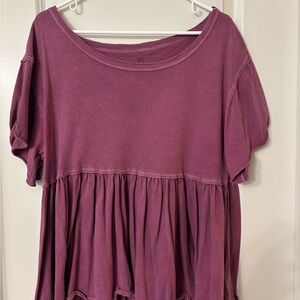 We The Free Free people Mauve Blouse